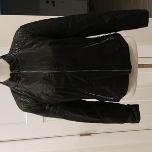 Guess Faux Leather Biker Style Jacket